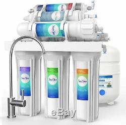 100GPD Alkaline 6-Stage Under Sink Reverse Osmosis Drinking Water Filter System