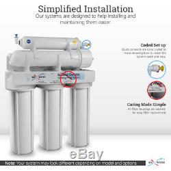 100 GPD Home Drinking 5stage Reverse Osmosis System Modern Brushed Nickel Faucet