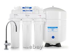 100 GPD Ultimate Reverse Osmosis Filtration System 5 Stage, Chrome Faucet, 4 Gal