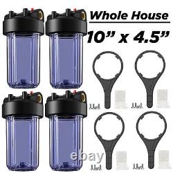 10 Inch Clear Big Blue Home Whole House Water Filter Housing System 10 x 4.5