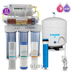 11 Stage DI, PH 5-1 Alkaline 50GPD Drinking RO System with CP Designer Faucet
