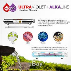 11-Stage Reverse Osmosis Water Filtration System UV Ultraviolet Alkaline Modern