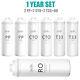 1 Year Set Filter Cartridge Ro Water System Replacement For Simpure T1-400 Uv
