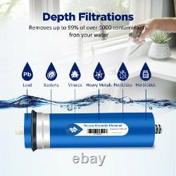 200 GPD RO Membrane Home Reverse Osmosis System Water Filter Replacement 6 Pack