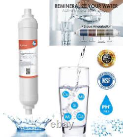 20PCS 10 6-Stage RO System pH+ Inline Mineral Alkaline Water Filter Whole House