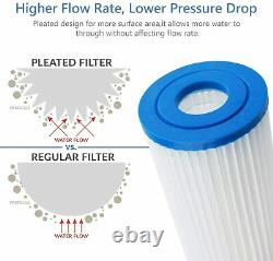 20 Big Blue Whole House Water Filter System for Home RO Water Softener System