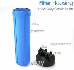 20x4.5/10 x 4.5/10 x 2.5 Big Blue Whole House Water Filter System FREE ONE