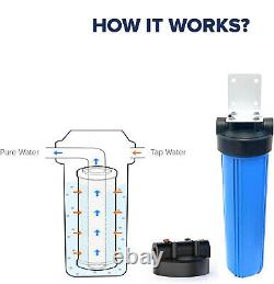 2-Stage Big Blue 10 Whole House System, Carbon, String, Sediment Pre Water Filter