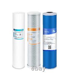 3-Stage 20 x 4.5 Big Blue Whole House Water Filter Housing Filtration System