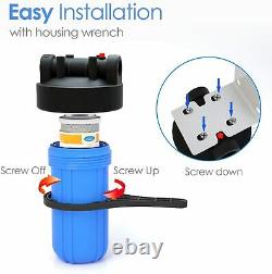 3-Stage Big Blue 10 Whole House System 1 Port +, Carbon, Sediment Water Filters
