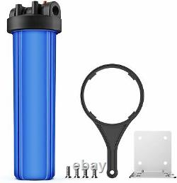 3-Stage Big Blue 20 Whole House System 1 Port+Carbon, Sediment, Pleated Filters