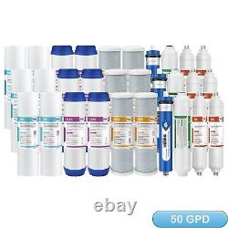 3-Year 6-Stage 50 GPD RO pH Alkaline Reverse Osmosis System Water Filter 30 Pack