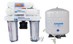 4-Stage 100 GPD RO Reverse Osmosis Drinking Water Filter System Permeate Pump