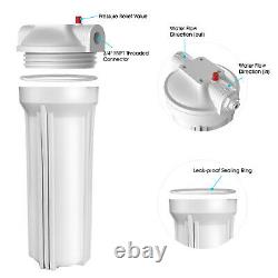4-Stage 10 Whole House System Carbon, Sediment, Update Spin Down Water Pre Filter