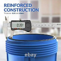 4-Stage 20 Big Blue Whole House Filtration System with Sediment Filter Cartridge