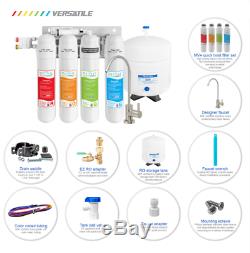 4 Stage RO Reverse Osmosis Water Filtration 50GPD Quick Twist System MV4-ROGB