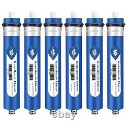 50 Pack 150 GPD RO Membrane Under Sink Drink Reverse Osmosis System Water Filter