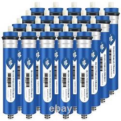 50 Pack 36 GPD RO Membrane Water Filter Fit Most 10-inch Reverse Osmosis Systems