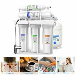 5Stage Reverse Osmosis Water Filtration System 75GPD Water Softener for Kitchen