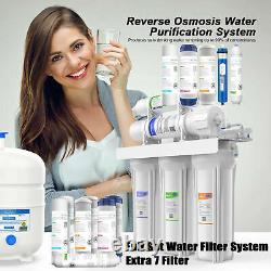 5 STAGE REVERSE OSMOSIS SYSTEM RO WATER FILTER 100 GPD + Extra 7 Filters