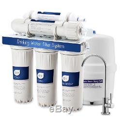 5-STAGE Reverse Osmosis RO Home Drinking Water Purifier Filtration Filter System