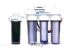 5 Stage 100 GPD Reverse Osmosis/DI Aquarium Reef Water Filter System 0 PPM RODI
