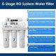 5 Stage 50 Gpd Reverse Osmosis System Water Filter Ro Purifier Withpressure Gauge