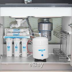 5 Stage 75GPD Undersink Home Drinking Reverse Osmosis RO Water Filter System