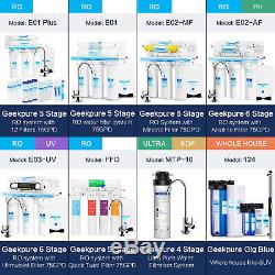 5 Stage 75GPD Undersink Home Drinking Reverse Osmosis RO Water Filter System