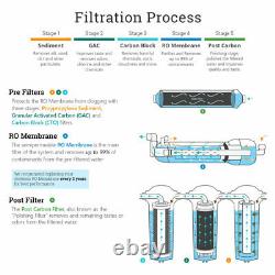 5 Stage Drinking Reverse Osmosis System with 100 GPD / without tank and faucet