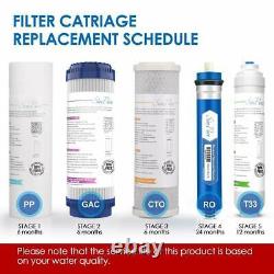 5 Stage Drinking Water Filter Reverse Osmosis System Purifier + Extra 8 Filters