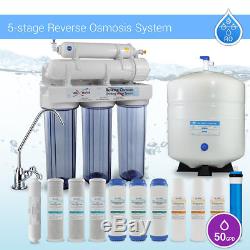 5 Stage Home Drinking Reverse Osmosis System PLUS Extra 7 Max Water USA Filters