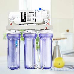 5 Stage Home Drinking Reverse Osmosis System Water Purifier 50G RO Water Filter