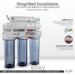 5 Stage Home Drinking Reverse Osmosis System With Total 15 RO Filter 100 GPD