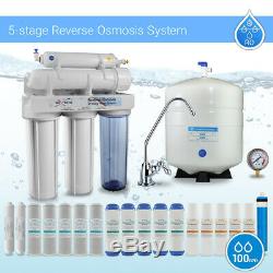 5 Stage Kitchen Home Drinking Reverse Osmosis System With 19 Water Filters 100 GPD