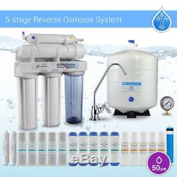 5 Stage Kitchen Home Drinking Reverse Osmosis System With 19 Water USA Filters