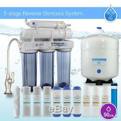 5 Stage Max Water Home Reverse Osmosis System 12 Filters Designer Brushed Nickel