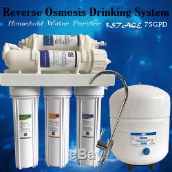 5-Stage Reverse Osmosis Deionization RO/DI Water Filter System filters 75GPD