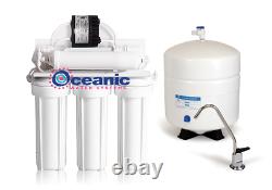 5 Stage Reverse Osmosis Drinking Water Filter System 100 GPD + Permeate Pump1000
