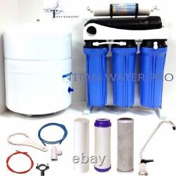 5 Stage Reverse Osmosis Drinking Water Filter System 300 GPD USA Frame Mounted