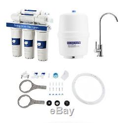 5 Stage Reverse Osmosis Drinking Water Filter System WithFaucet+Tank NSF Certified