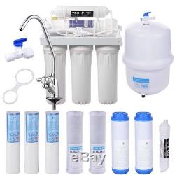 5 Stage Reverse Osmosis Drinking Water System RO Home Purifier 13 TOTAL FILTERS