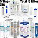 5 Stage Reverse Osmosis Drinking Water System Ro Home Purifier 15 Total Filters