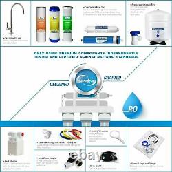 5 Stage Reverse Osmosis Home Drinking Water Filter System Purifier Under Sink
