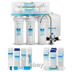 5 Stage Reverse Osmosis RO Water Filter System Free 7 Filters 75GPD