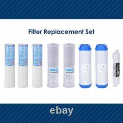 5 Stage Reverse Osmosis System Home Water Filter Kit RO System Drinking Purifier