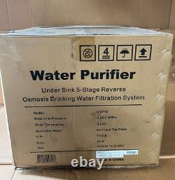 5-Stage Reverse Osmosis System, NSF Certified Water Filter System Under Sink