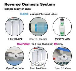5 Stage Reverse Osmosis System RO Tank Drinking Water Free 1 year Extra 7 Filter
