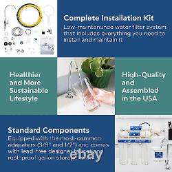 5-Stage Reverse Osmosis Water Filter System, 100-Gallon Capacity