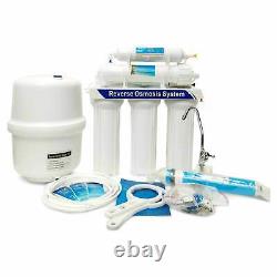 5 Stage Reverse Osmosis Water Filter System 10 RO Membrane Undersink Purifier